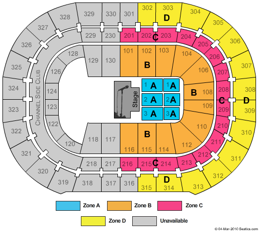 Amalie Arena Half House Zone Seating Chart
